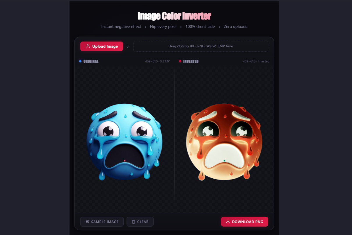 Image Color Inverter by Ghostern screenshot and logo